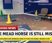 Breaking news empty space