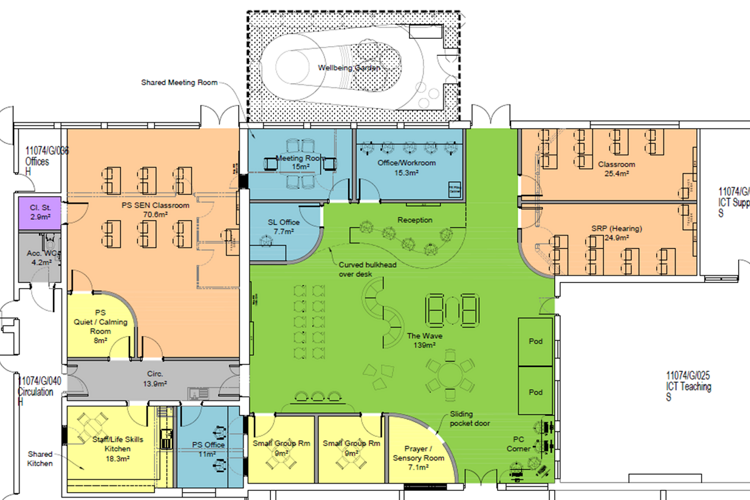 Plans for new wellbeing and inclusion facilities