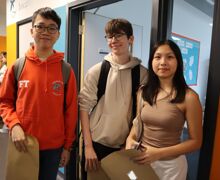 Teddington students with results in school