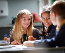 Pupils working with class teacher